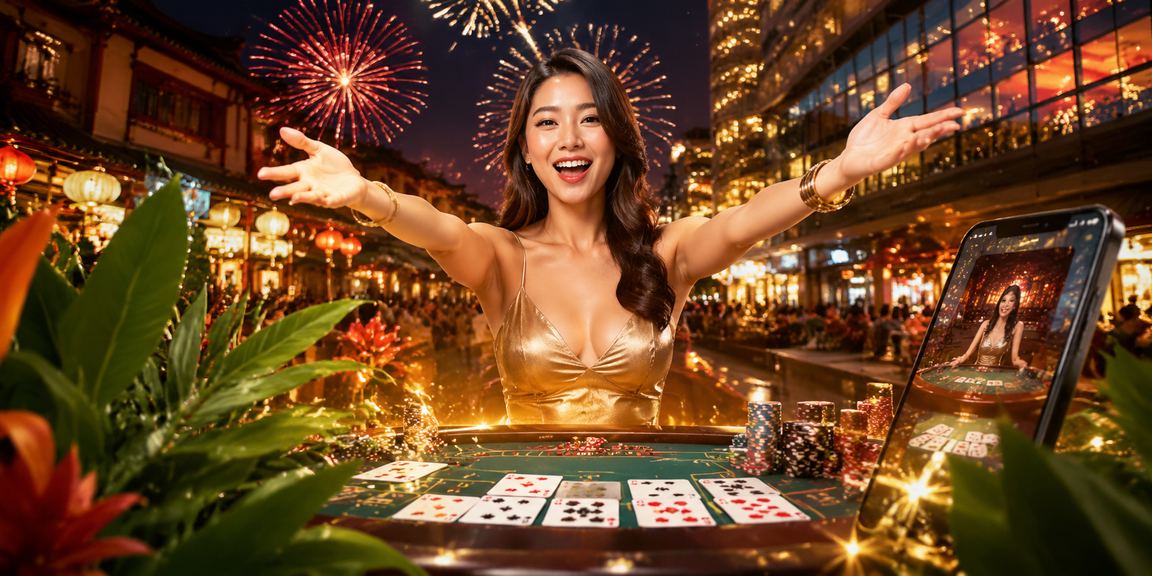 Suasana permainan baccarat dan hiburan kasino gaya Melayu di Melaka